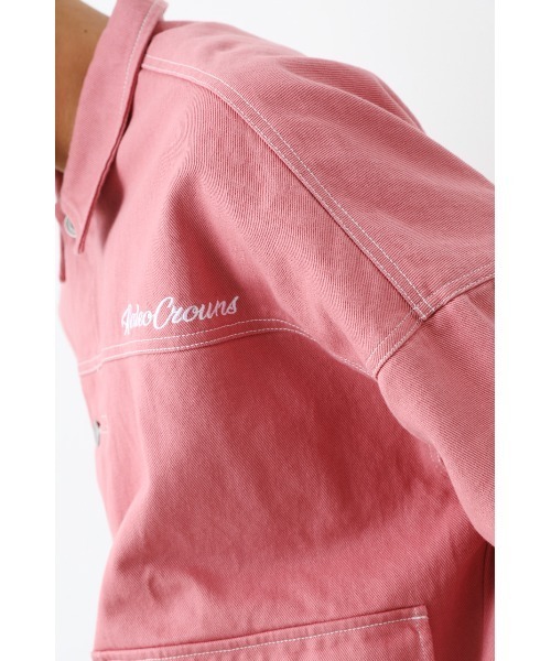 RODEO CROWNS WIDE BOWL（ロデオクラウンズワイドボウル）の「カラールーズGジャン（デニムジャケット・メンズ・ブルー/グリーン/ピンク・LARGE/MEDIUM）」の14枚目の写真