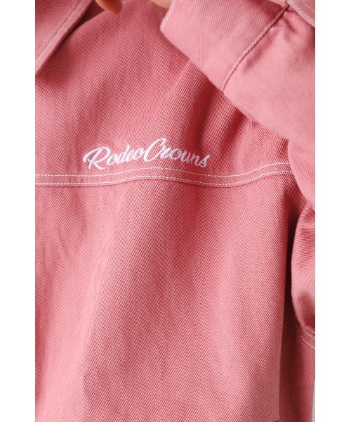 RODEO CROWNS WIDE BOWL（ロデオクラウンズワイドボウル）の「カラールーズGジャン（デニムジャケット・メンズ・ブルー/グリーン/ピンク・LARGE/MEDIUM）」の15枚目の写真