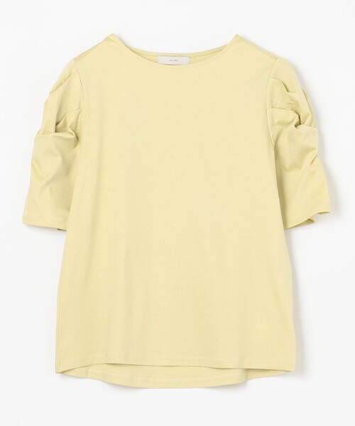 ANY（エニィ）の「シルケットスムース ツイストタックスリーブトップス（Tシャツ/カットソー・レディース・グレー系/ベージュ系/グリーン系/ライトグリーン系/オールドローズ系/アイボリー系・2/3）」の20枚目の写真