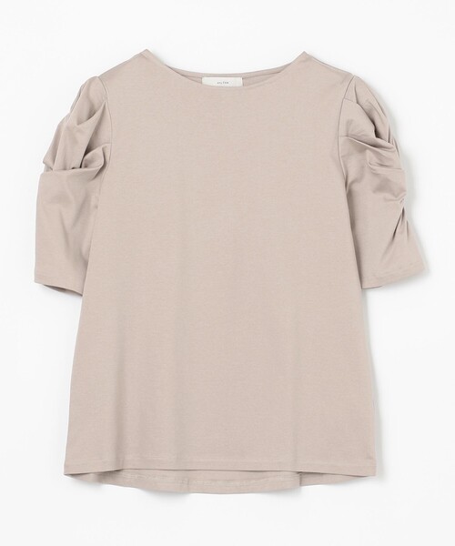 ANY（エニィ）の「シルケットスムース ツイストタックスリーブトップス（Tシャツ/カットソー・レディース・グレー系/ベージュ系/グリーン系/ライトグリーン系/オールドローズ系/アイボリー系・2/3）」の21枚目の写真