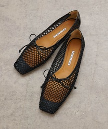 PIPPICHICメッシュバレエシューズ ブラック Pippichic（ピッピシック）の「【PIPPICHIC】メッシュフラット