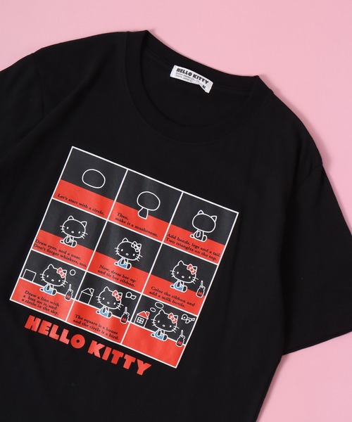 sanrio(サンリオ)の「sanrio プリント半袖 Tシャツ(Tシャツ/カットソー・レディース・チャコール/グレー系その他2/グレー系その他3/オレンジ/ネイビー/ベージュ/ホワイト/レッド/グリーン/ホワイト系その他/ホワイト系その他3/ホワイト系その他2/ブラック系その他/杢グレー/サックスブルー/グレー系その他/ブルー系その他2/ブルー系その他3/ブルー系その他4/ブラック/ブルー系その他/ネイビー系/ブラック系その他3/サックスブルー系/パープル系その他/グレー系その他4/パープル/ピンク系その他2/グレー系その他5/ホワイト系その他5/ホワイト系その他4/ブラック系その他2/ピンク系その他/オフホワイト/レッド系その他/ネイビー系1/ピンク系その他3/ピンク系その他4/ブラック系その他4・M/LL/L)」の11枚目の写真