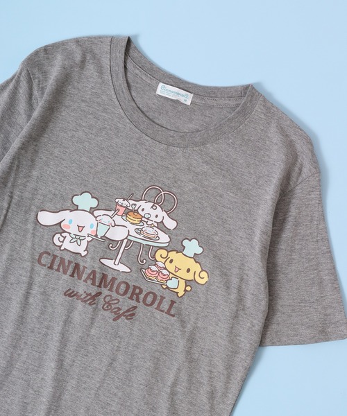 sanrio(サンリオ)の「sanrio プリント半袖 Tシャツ(Tシャツ/カットソー・レディース・チャコール/グレー系その他2/グレー系その他3/オレンジ/ネイビー/ベージュ/ホワイト/レッド/グリーン/ホワイト系その他/ホワイト系その他3/ホワイト系その他2/ブラック系その他/杢グレー/サックスブルー/グレー系その他/ブルー系その他2/ブルー系その他3/ブルー系その他4/ブラック/ブルー系その他/ネイビー系/ブラック系その他3/サックスブルー系/パープル系その他/グレー系その他4/パープル/ピンク系その他2/グレー系その他5/ホワイト系その他5/ホワイト系その他4/ブラック系その他2/ピンク系その他/オフホワイト/レッド系その他/ネイビー系1/ピンク系その他3/ピンク系その他4/ブラック系その他4・M/LL/L)」の17枚目の写真