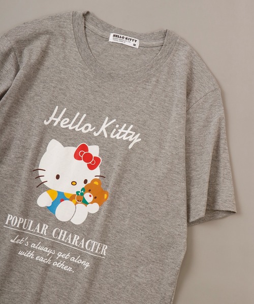 sanrio(サンリオ)の「sanrio プリント半袖 Tシャツ(Tシャツ/カットソー・レディース・チャコール/グレー系その他2/グレー系その他3/オレンジ/ネイビー/ベージュ/ホワイト/レッド/グリーン/ホワイト系その他/ホワイト系その他3/ホワイト系その他2/ブラック系その他/杢グレー/サックスブルー/グレー系その他/ブルー系その他2/ブルー系その他3/ブルー系その他4/ブラック/ブルー系その他/ネイビー系/ブラック系その他3/サックスブルー系/パープル系その他/グレー系その他4/パープル/ピンク系その他2/グレー系その他5/ホワイト系その他5/ホワイト系その他4/ブラック系その他2/ピンク系その他/オフホワイト/レッド系その他/ネイビー系1/ピンク系その他3/ピンク系その他4/ブラック系その他4・M/LL/L)」の19枚目の写真