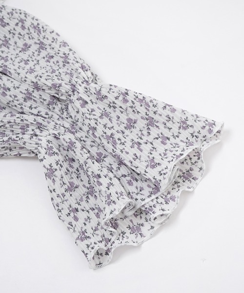 flower（フラワー）の「シャーリングブルームブラウス（シャツ/ブラウス・レディース・ピンク/ホワイト・FREE）」の18枚目の写真