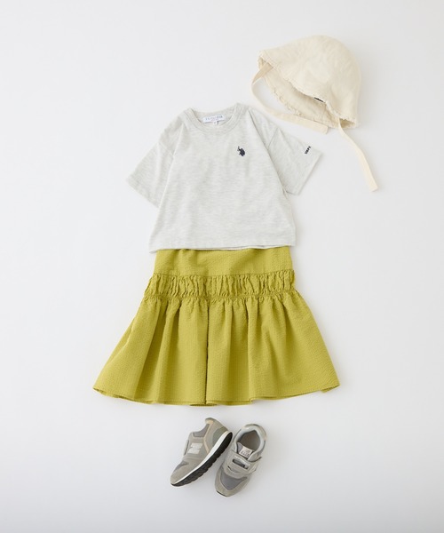 U.S. POLO ASSN.（ユーエスポロアッスン）の「【KIDS】【U.S. POLO ASSN/ユーエスポロアッスン】ワンポイント刺繍Tee（Tシャツ/カットソー・キッズ・ネイビー/アイボリー・120/140/100/150）」の12枚目の写真