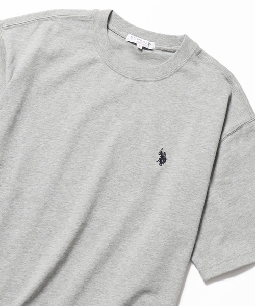 U.S. POLO ASSN.（ユーエスポロアッスン）の「U.S. POLO ASSN./ユーエスポロアッスン BIG ヘビーウェイトTシャツ（Tシャツ/カットソー・メンズ・グレー/ホワイト/ネイビー/ブラック・L/LL/M）」の4枚目の写真
