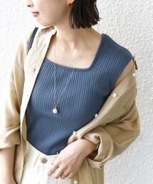 * 2WAY スクエアネック タンクトップ 24SS ◇