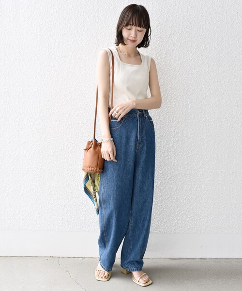 2WAY スクエアネック タンクトップ 24SS ◇（タンクトップ
