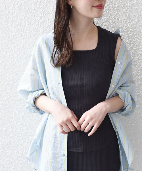 2WAY スクエアネック タンクトップ 24SS ◇（タンクトップ