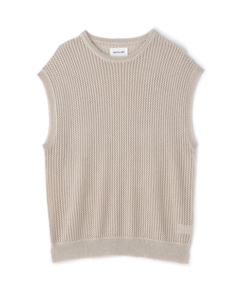 WHITELAND（ホワイトランド）の「WHITELAND/ホワイトランド/メッシュベスト（ベスト・メンズ・ピンク/ブラック/ベージュ・F）」の14枚目の写真