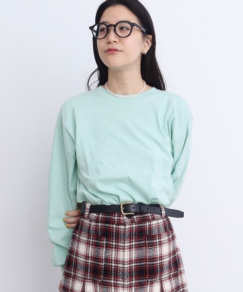 fig Ｌondon（フィグロンドン）の「puff LON T（Tシャツ/カットソー・レディース・チャコールグレー/サックスブルー/ホワイト/ミント・FREE）」の4枚目の写真