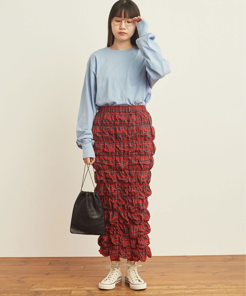 fig Ｌondon（フィグロンドン）の「puff LON T（Tシャツ/カットソー・レディース・チャコールグレー/サックスブルー/ホワイト/ミント・FREE）」の17枚目の写真