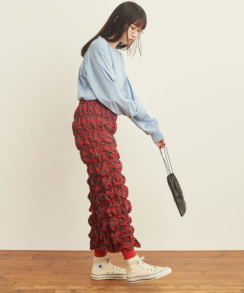 fig Ｌondon（フィグロンドン）の「puff LON T（Tシャツ/カットソー・レディース・チャコールグレー/サックスブルー/ホワイト/ミント・FREE）」の19枚目の写真
