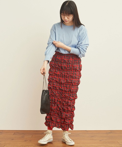 fig Ｌondon（フィグロンドン）の「puff LON T（Tシャツ/カットソー・レディース・チャコールグレー/サックスブルー/ホワイト/ミント・FREE）」の20枚目の写真