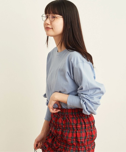 fig Ｌondon（フィグロンドン）の「puff LON T（Tシャツ/カットソー・レディース・チャコールグレー/サックスブルー/ホワイト/ミント・FREE）」の9枚目の写真