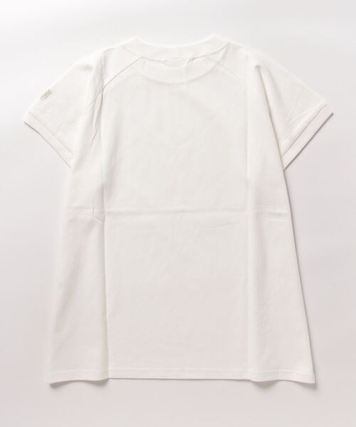 SOMETHING（サムシング）の「【SOMETHING】モックネックＴシャツ（Tシャツ/カットソー・レディース・ホワイト・M/L）」の2枚目の写真