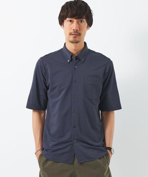 green label relaxing(グリーンレーベルリラクシング)の「S-DRY 36ゲージ ミニ ボタンダウン シャツ -吸水速乾-(シャツ/ブラウス・メンズ・ナチュラル/ライトブルー/ネイビー・S/M/XL/L)」の3枚目の写真