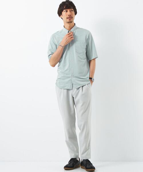 green label relaxing(グリーンレーベルリラクシング)の「S-DRY 36ゲージ ミニ ボタンダウン シャツ -吸水速乾-(シャツ/ブラウス・メンズ・ナチュラル/ライトブルー/ネイビー・S/M/XL/L)」の8枚目の写真