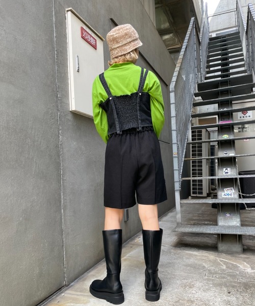 CIAOPANIC（チャオパニック）の「【セット】デニムビスチェ付マルチウェイボレロ（カーディガン/ボレロ・レディース・ネイビー/ブラック・FREE）」の13枚目の写真