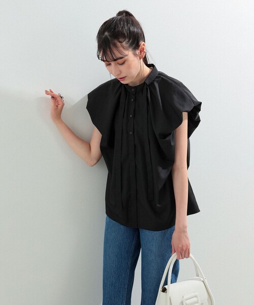 Ray BEAMS（レイビームス）の「Ray BEAMS / ボウタイ ボリューム シャツ（シャツ/ブラウス・レディース・ブラック/ホワイト・ONE SIZE）」の21枚目の写真