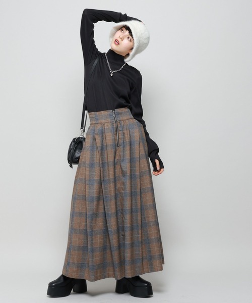 PAGEBOY（ページボーイ）の「クシュソデプリーツハイネック（Tシャツ/カットソー・レディース・ブラック/オフホワイト・FREE）」の9枚目の写真