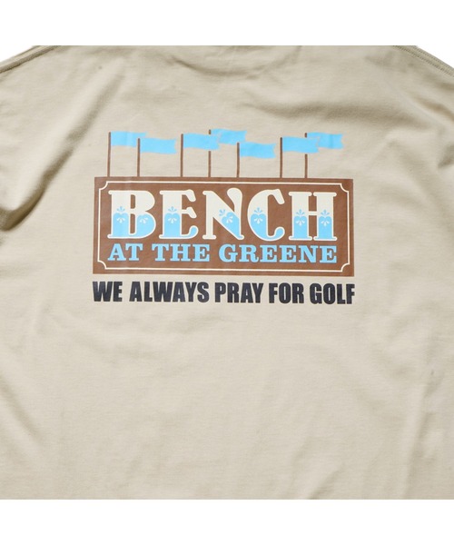 BENCH AT THE GREENE GOLF(ベンチアットザグリーンゴルフ)の「BENCH AT THE GREENE GOLF / gata グラフィック TEE(Tシャツ/カットソー・メンズ・ブラック/ホワイト/グリーン/ベージュ・MEDIUM/LARGE/X-LARGE)」の10枚目の写真