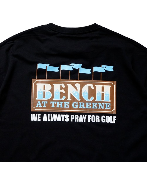 BENCH AT THE GREENE GOLF(ベンチアットザグリーンゴルフ)の「BENCH AT THE GREENE GOLF / gata グラフィック TEE(Tシャツ/カットソー・メンズ・ブラック/ホワイト/グリーン/ベージュ・MEDIUM/LARGE/X-LARGE)」の8枚目の写真