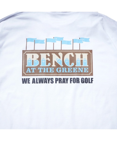 BENCH AT THE GREENE GOLF(ベンチアットザグリーンゴルフ)の「BENCH AT THE GREENE GOLF / gata グラフィック TEE(Tシャツ/カットソー・メンズ・ブラック/ホワイト/グリーン/ベージュ・MEDIUM/LARGE/X-LARGE)」の6枚目の写真