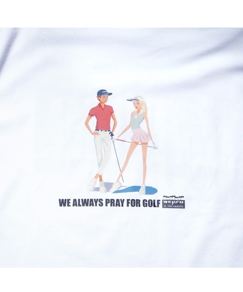 BENCH AT THE GREENE GOLF(ベンチアットザグリーンゴルフ)の「BENCH AT THE GREENE GOLF / gata グラフィック TEE(Tシャツ/カットソー・メンズ・ブラック/ホワイト/グリーン/ベージュ・MEDIUM/LARGE/X-LARGE)」の5枚目の写真