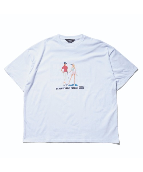 BENCH AT THE GREENE GOLF(ベンチアットザグリーンゴルフ)の「BENCH AT THE GREENE GOLF / gata グラフィック TEE(Tシャツ/カットソー・メンズ・ブラック/ホワイト/グリーン/ベージュ・MEDIUM/LARGE/X-LARGE)」の14枚目の写真