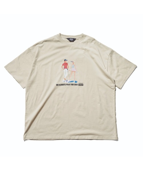 BENCH AT THE GREENE GOLF(ベンチアットザグリーンゴルフ)の「BENCH AT THE GREENE GOLF / gata グラフィック TEE(Tシャツ/カットソー・メンズ・ブラック/ホワイト/グリーン/ベージュ・MEDIUM/LARGE/X-LARGE)」の17枚目の写真