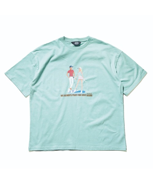 BENCH AT THE GREENE GOLF(ベンチアットザグリーンゴルフ)の「BENCH AT THE GREENE GOLF / gata グラフィック TEE(Tシャツ/カットソー・メンズ・ブラック/ホワイト/グリーン/ベージュ・MEDIUM/LARGE/X-LARGE)」の18枚目の写真