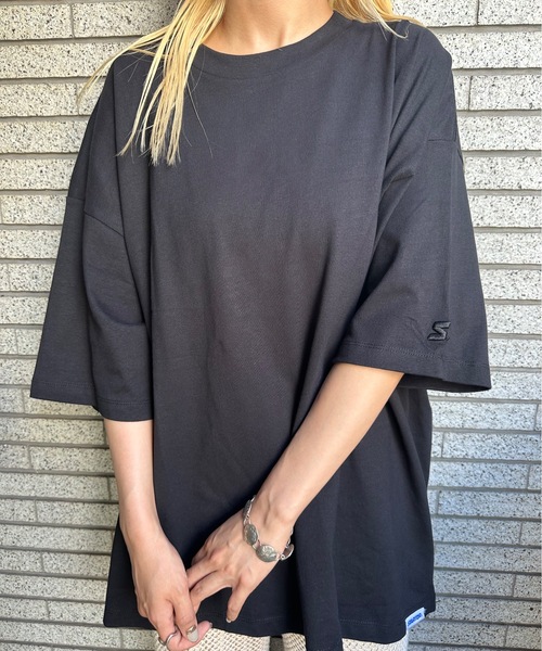 STARTER BLUE LABEL(スターターブルーレーベル)の「STARTER / BIG半袖Tシャツ / STBL-1634091(Tシャツ/カットソー・レディース・グレー/ブラック/カーキ/ネイビー/モカ/ラベンダー/ホワイト/ライトグレー・MEDIUM/LARGE/XX-LARGE/SMALL/X-LARGE)」の18枚目の写真