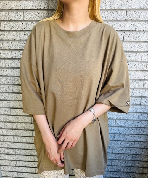 STARTER BLUE LABEL(スターターブルーレーベル)の「STARTER / BIG半袖Tシャツ / STBL-1634091(Tシャツ/カットソー・レディース・グレー/ブラック/カーキ/ネイビー/モカ/ラベンダー/ホワイト/ライトグレー・MEDIUM/LARGE/XX-LARGE/SMALL/X-LARGE)」の22枚目の写真