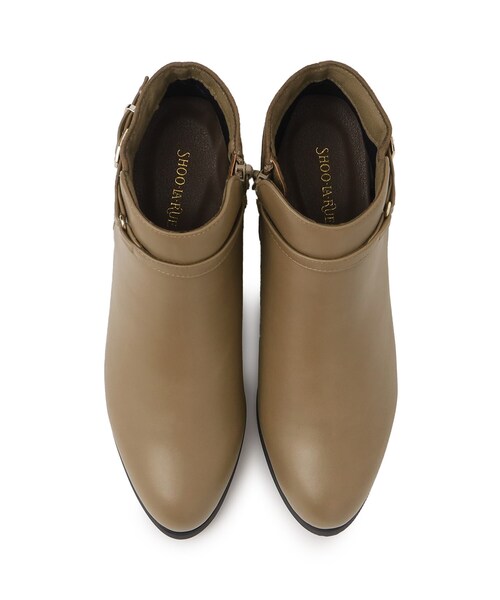 SHOO・LA・RUE（シューラルー）の「◆配色ショートブーツ（ブーツ・レディース・ベージュ/ブラック・35/45）」の7枚目の写真