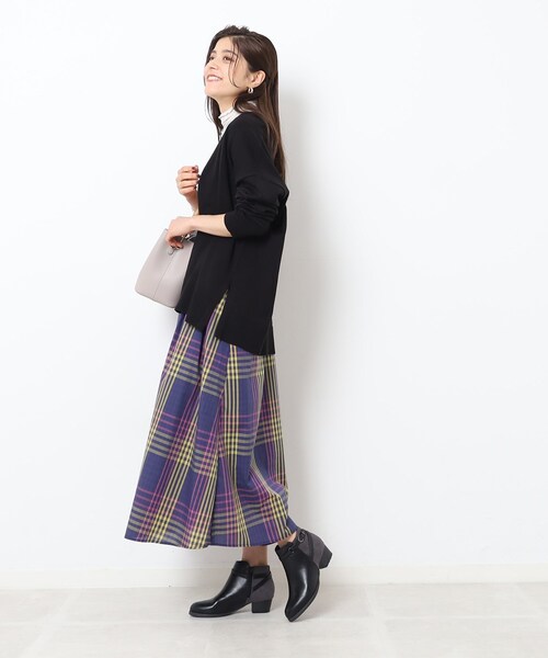 SHOO・LA・RUE（シューラルー）の「◆配色ショートブーツ（ブーツ・レディース・ベージュ/ブラック・35/45）」の12枚目の写真