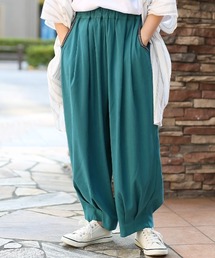 ピーチスキンエッグタックパンツ【大きいサイズ】