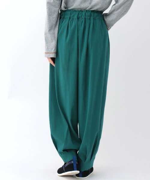 チチカカ(チチカカ)の「ピーチスキンエッグタックパンツ【大きいサイズ】(その他パンツ・レディース・マスタード/ブラウン/ブルーグリーン/ブラック・3L)」の14枚目の写真