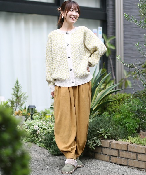 ピーチスキンエッグタックパンツ【大きいサイズ】（その他パンツ）｜チチカカ（チチカカ）