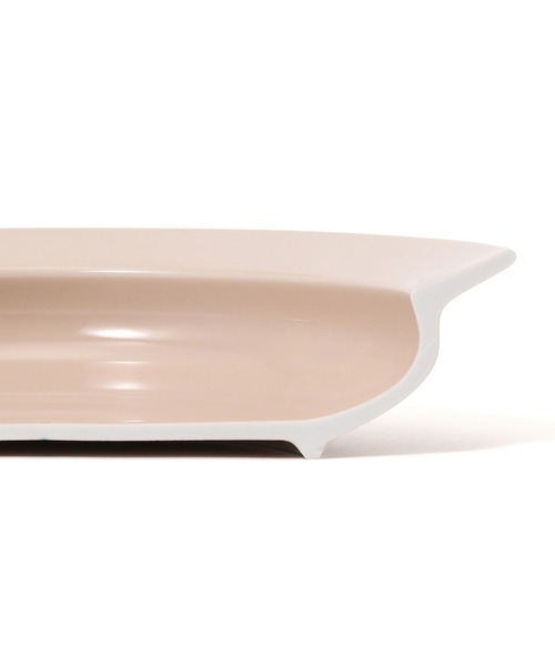 フランフラン　深皿 ホワイト/ピンク セール】美濃焼 すくいやすい 深皿 ピンク（食器）｜Francfranc