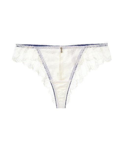 tutuanna（チュチュアンナ）の「[特盛ブラ]シャルマンノワールTバック（ショーツ・レディース・ピンク/ブラック/オフホワイト/パープル系その他/ピンク系その他/オレンジ/ネイビー/グリーン/ライトグレー/ラベンダー/ダークグリーン/グレイッシュブルー/サンドベージュ/エンジ/イエロー/コーラルピンク/クリーム/ブルー系その他/ミント/黄土色系1/ダークブルー/ダークグリーン系1/ローズ/マスタード/セージグリーン/ダークブラック/ダークパープル/グリーン系4/ピンク系その他7/サーモンピンク/グリーン系5/ホワイト×ネイビー/グリーン系6/レッド系その他6/ホワイト×ブルー/ピンク系2/ライトグリーン/グレー系3・M/L）」の4枚目の写真