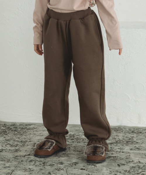 pairmanon(ペアマノン)の「キャンディ裾 総ゴム スウェットパンツ(スウェットパンツ・キッズ・ブラウン/ブラック/グレイッシュベージュ・130/140/110/90/150/120/100)」の1枚目の写真