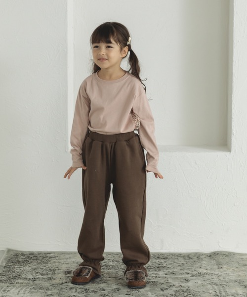 pairmanon(ペアマノン)の「キャンディ裾 総ゴム スウェットパンツ(スウェットパンツ・キッズ・ブラウン/ブラック/グレイッシュベージュ・130/140/110/90/150/120/100)」の7枚目の写真