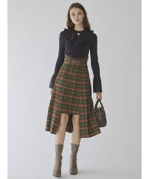 dazzlin（ダズリン）の「ジャボフレアスリーブニットトップス（ニット/セーター・レディース・アイボリー/ブラック/ブラウン・FREE）」の6枚目の写真