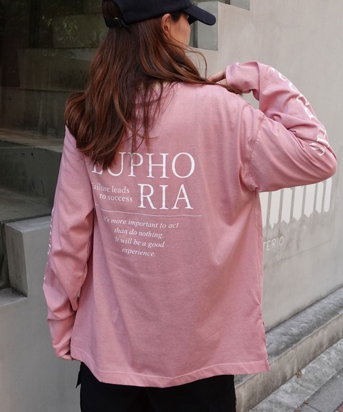 CORNERS(コーナーズ)の「袖ロゴシアーロンTEE(Tシャツ/カットソー・レディース・ホワイト/ピンク/チャコールグレー・M/FREE)」の3枚目の写真