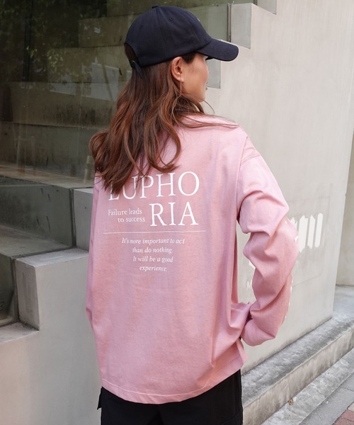 CORNERS(コーナーズ)の「袖ロゴシアーロンTEE(Tシャツ/カットソー・レディース・ホワイト/ピンク/チャコールグレー・M/FREE)」の11枚目の写真