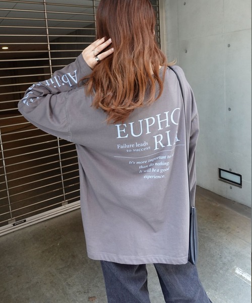 CORNERS(コーナーズ)の「袖ロゴシアーロンTEE(Tシャツ/カットソー・レディース・ホワイト/ピンク/チャコールグレー・M/FREE)」の15枚目の写真