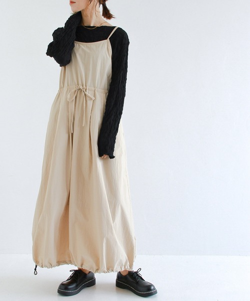 Crisp（クリスプ）の「シャーリングメロウトップス（Tシャツ/カットソー・レディース・レッド/ブラック/ベージュ・FREE）」の12枚目の写真