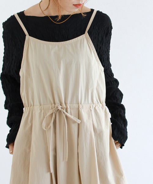 Crisp（クリスプ）の「シャーリングメロウトップス（Tシャツ/カットソー・レディース・レッド/ブラック/ベージュ・FREE）」の13枚目の写真